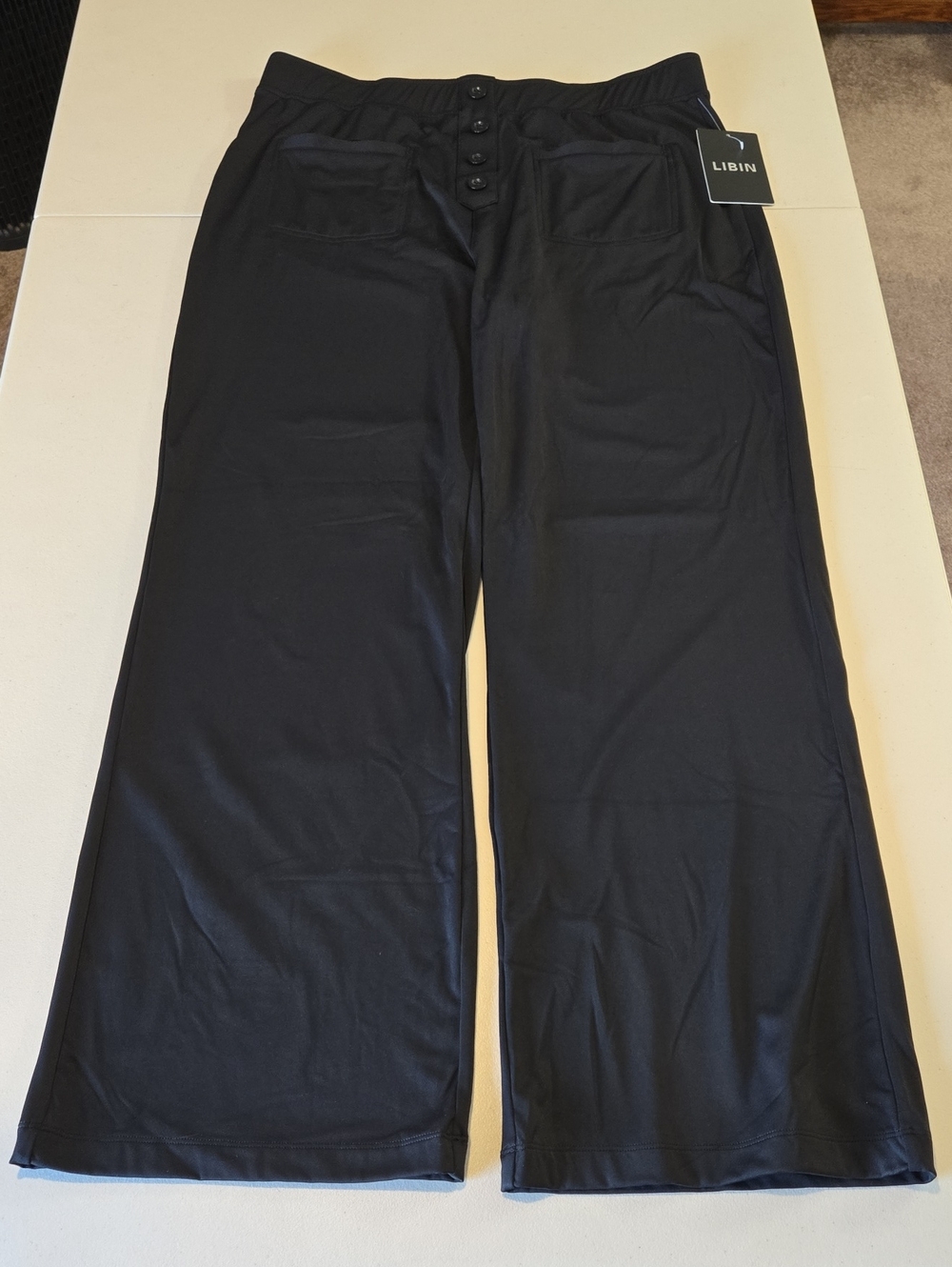 Libin Wide Leg Black Pants